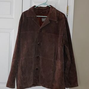 Wilsons Leather Brown Suede Men's Jacket Size XL